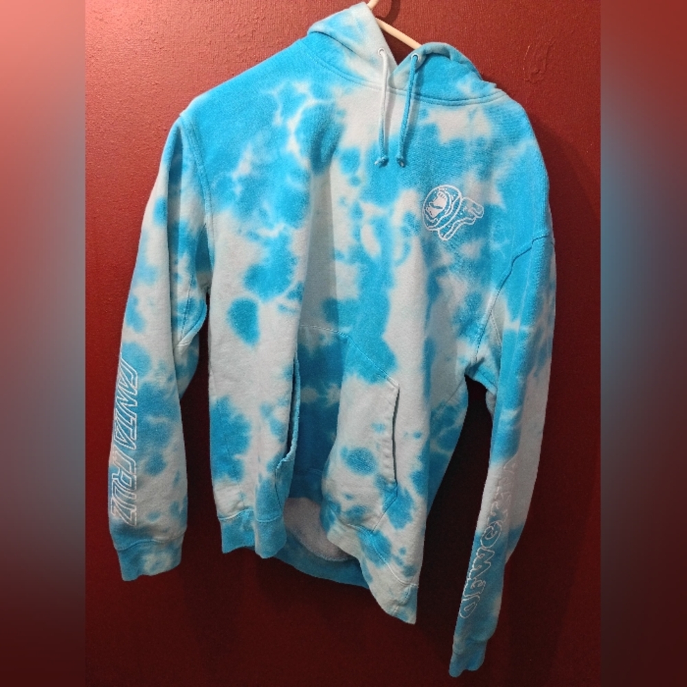 Blue Tie-Dye Hoodie